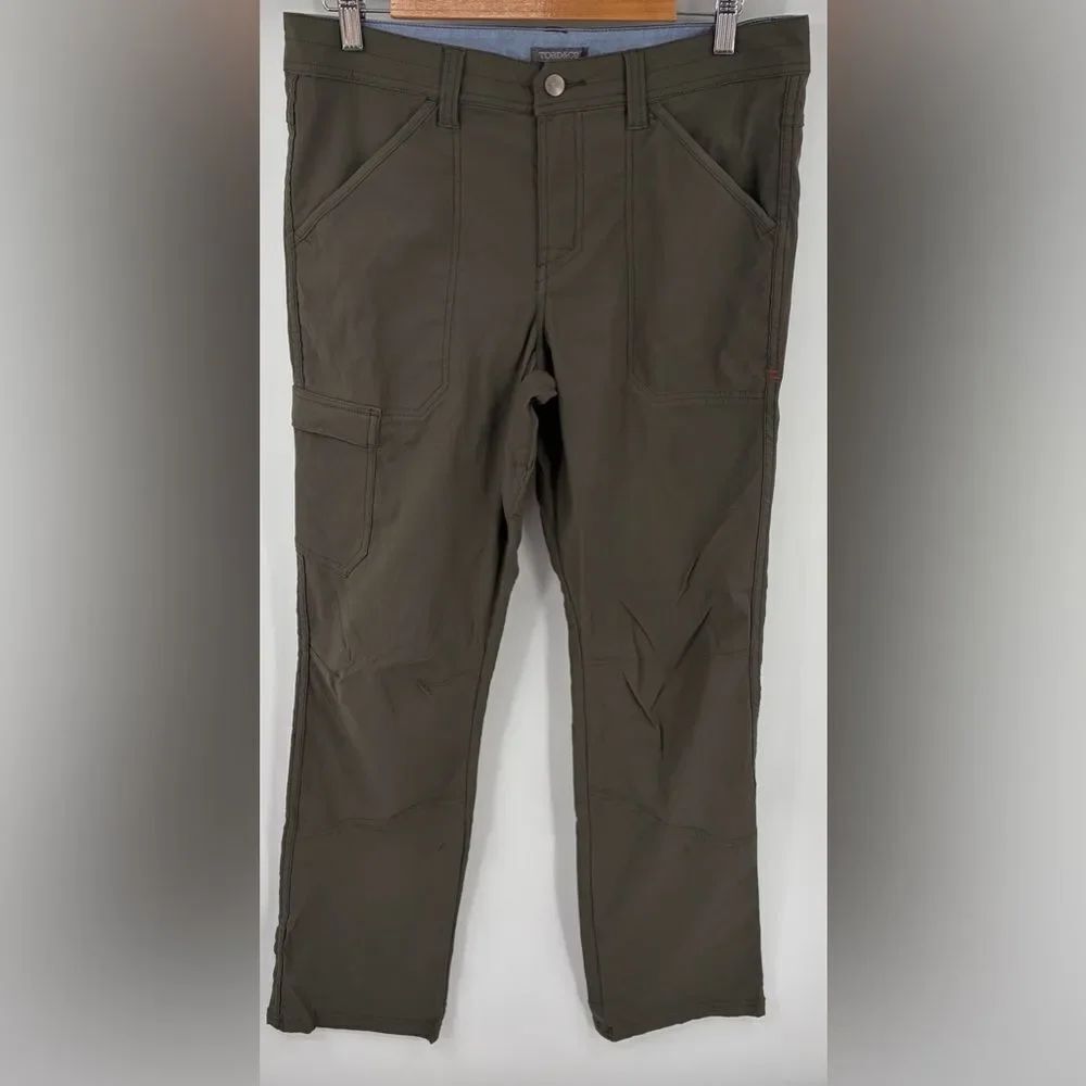 Toad & Co men’s barrow hiking cargo pant gray green camping outdoor size 32